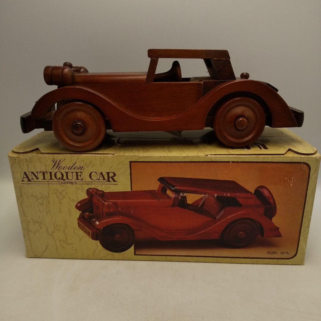 Amazon.co.jp: Wooden ANTIQUE CAR 木製 アンティーク クラシックカー